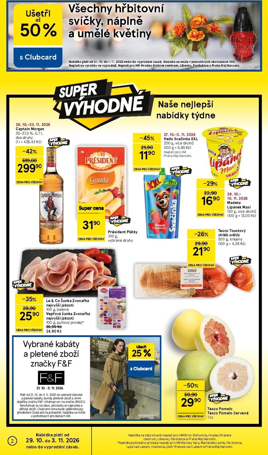 Originální strana 2 z 34 letáku Tesco – Tesco