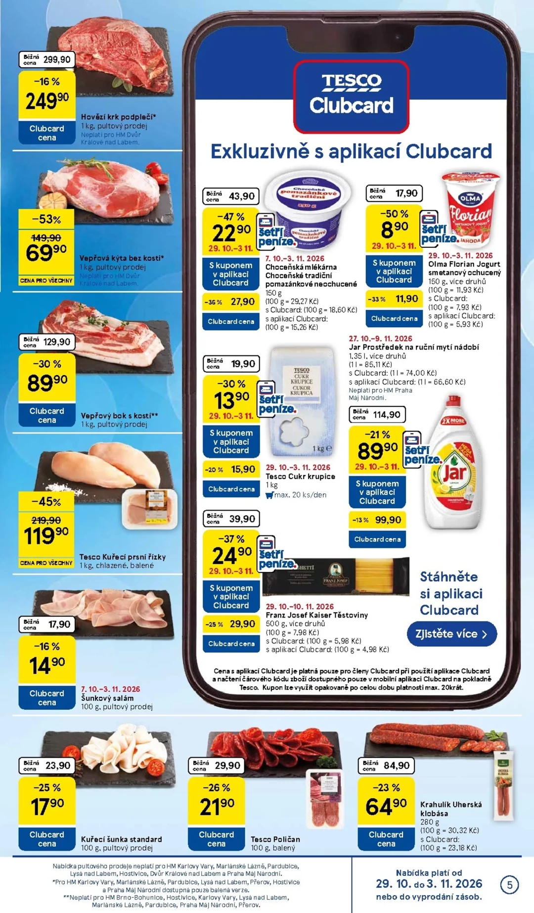 Originální strana 5 z 34 letáku Tesco – Tesco