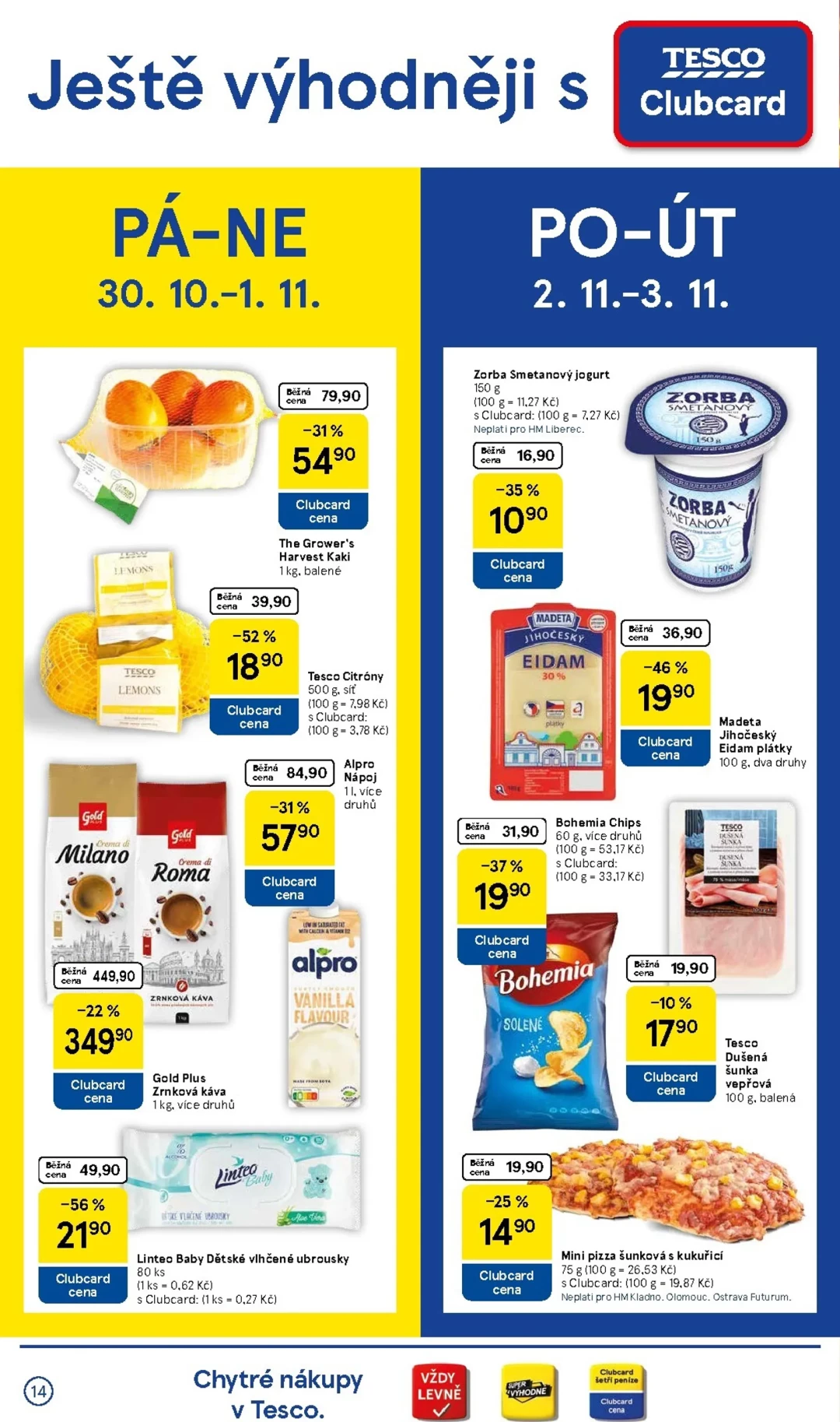 Originální strana 14 z 34 letáku Tesco – Tesco
