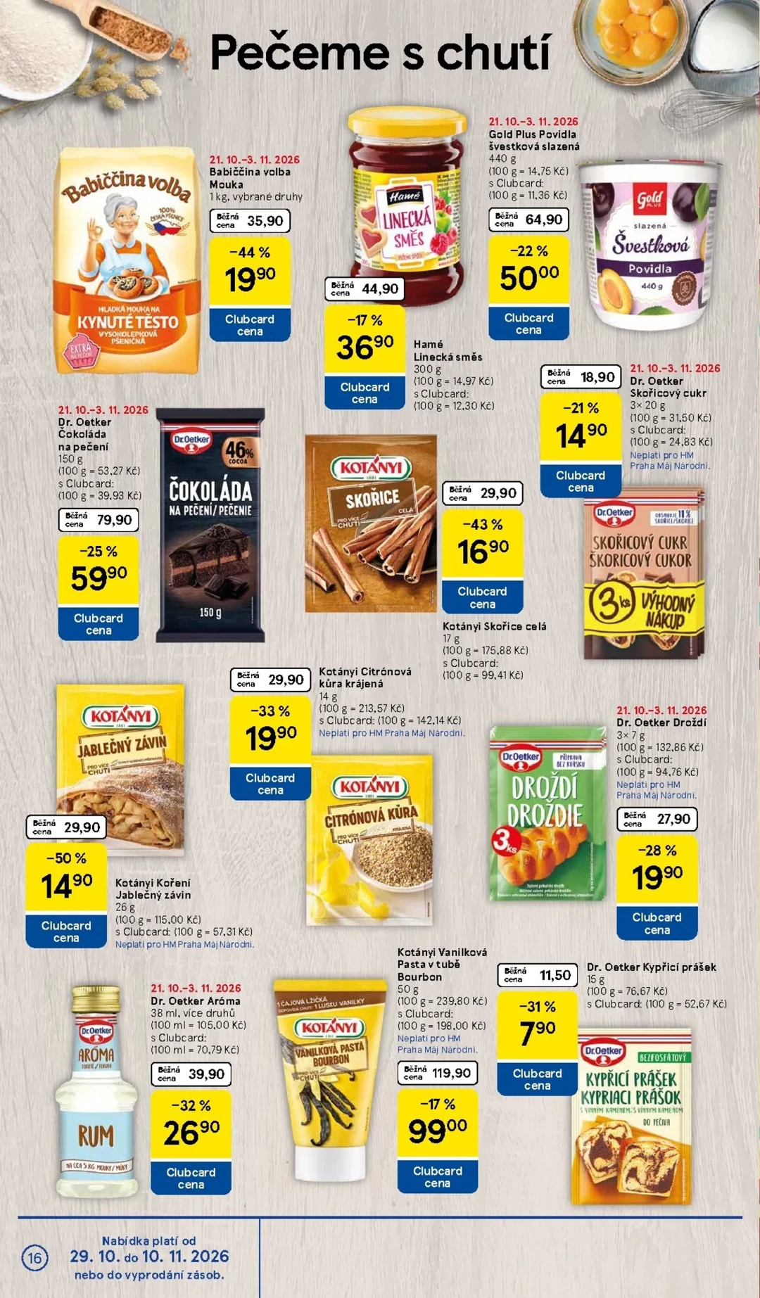Originální strana 16 z 34 letáku Tesco – Tesco