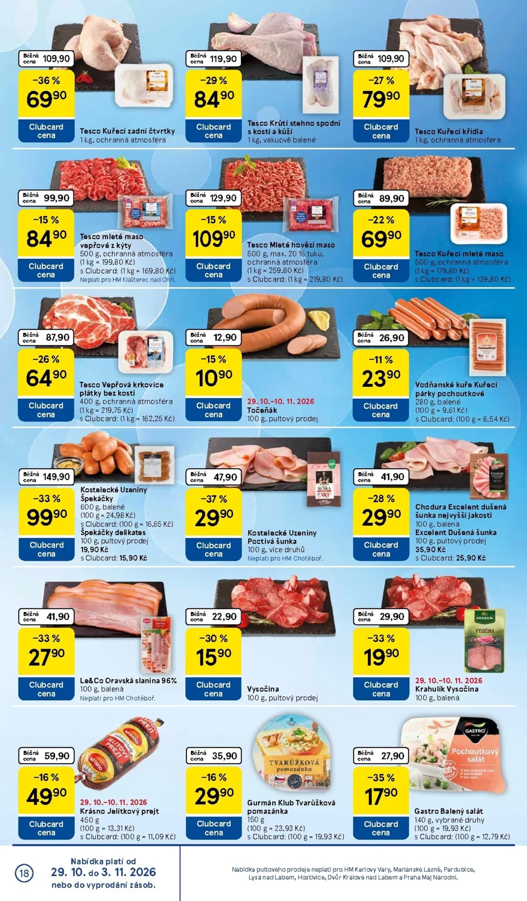 Originální strana 18 z 34 letáku Tesco – Tesco