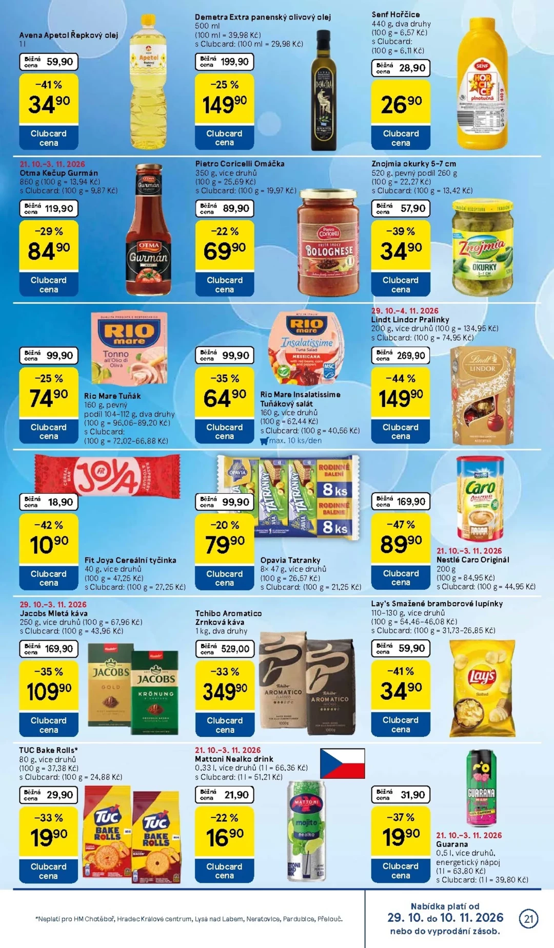 Originální strana 21 z 34 letáku Tesco – Tesco