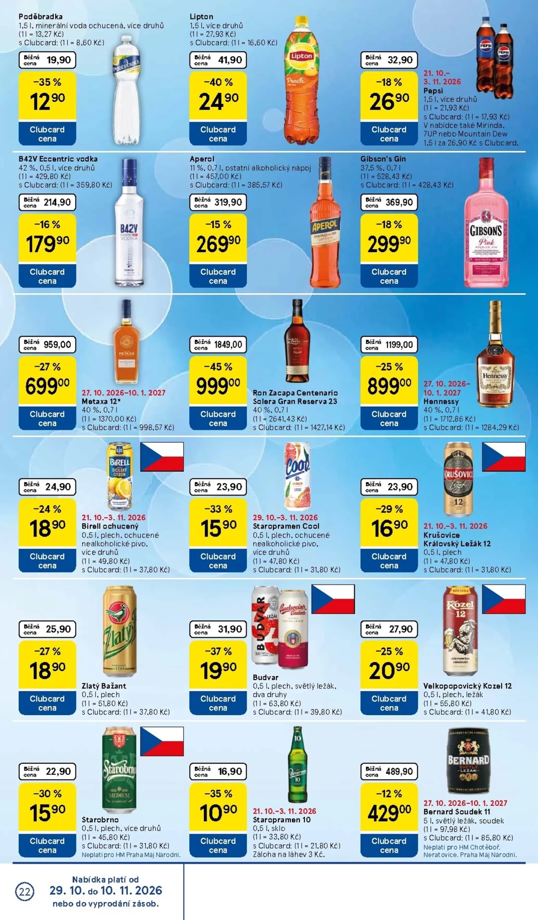 Originální strana 22 z 34 letáku Tesco – Tesco