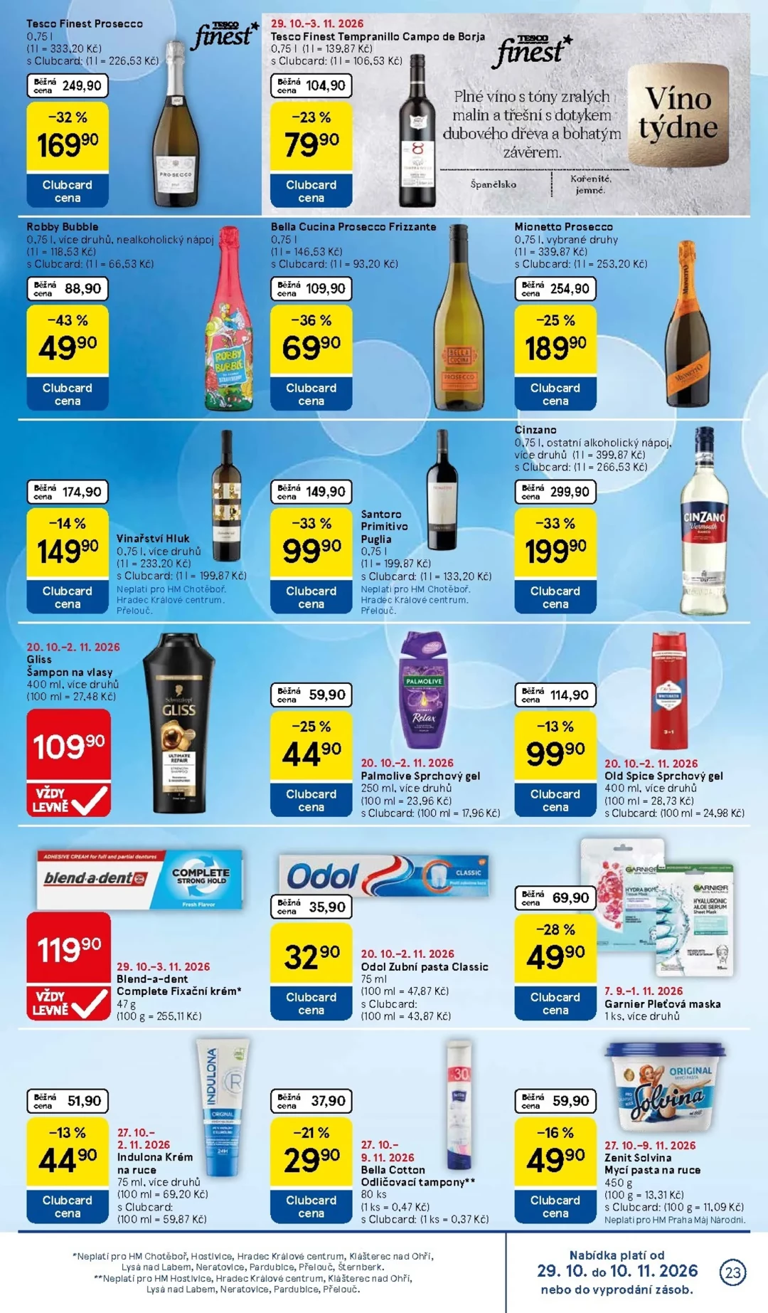 Originální strana 23 z 34 letáku Tesco – Tesco