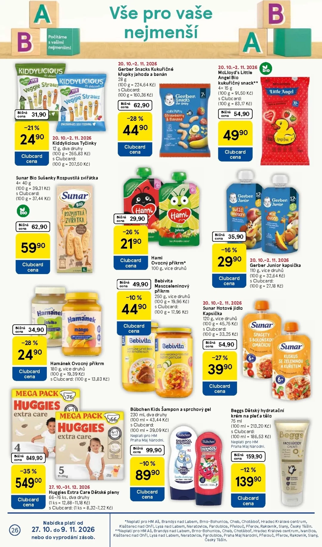 Originální strana 26 z 34 letáku Tesco – Tesco