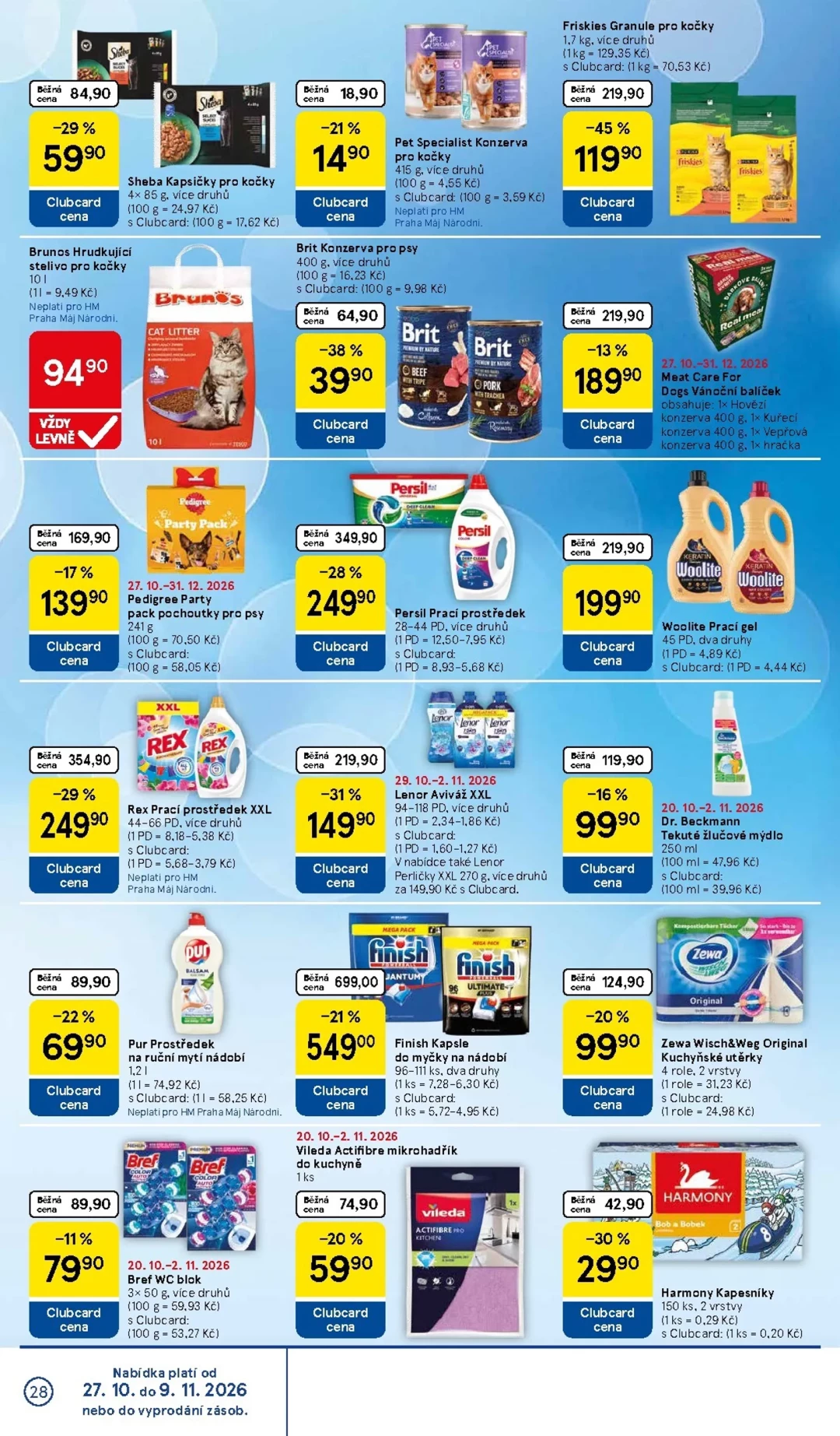 Originální strana 28 z 34 letáku Tesco – Tesco