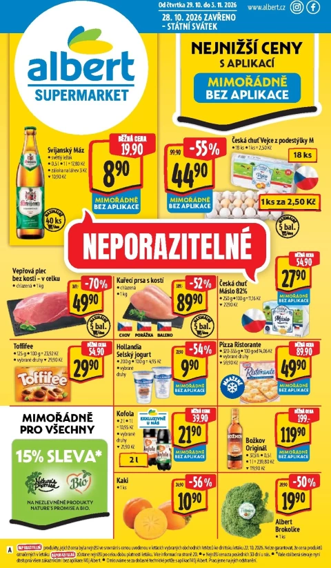 Obálka letáku Albert: Albert Supermarket