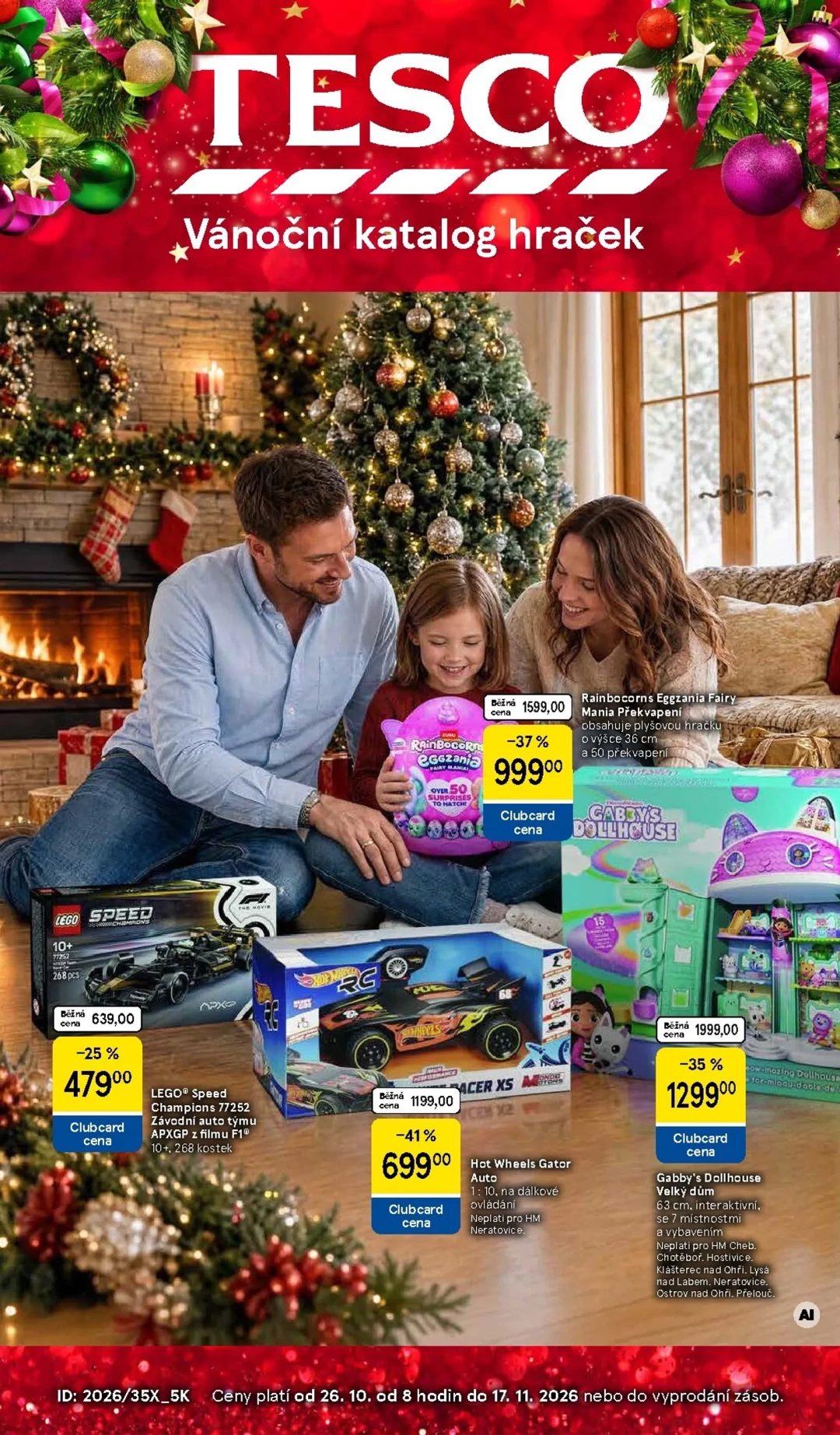 Originální strana 1 z 36 letáku Tesco – Tesco - Vánoční katalog hraček