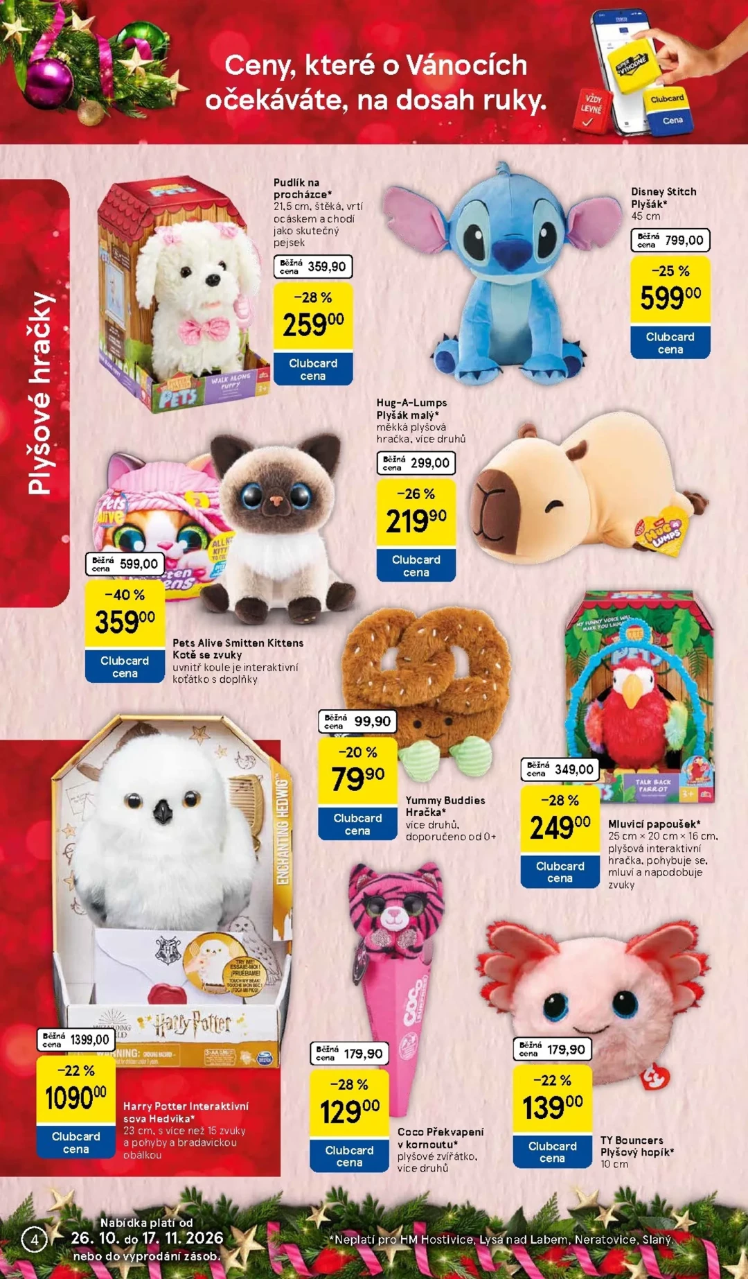 Originální strana 4 z 36 letáku Tesco – Tesco - Vánoční katalog hraček