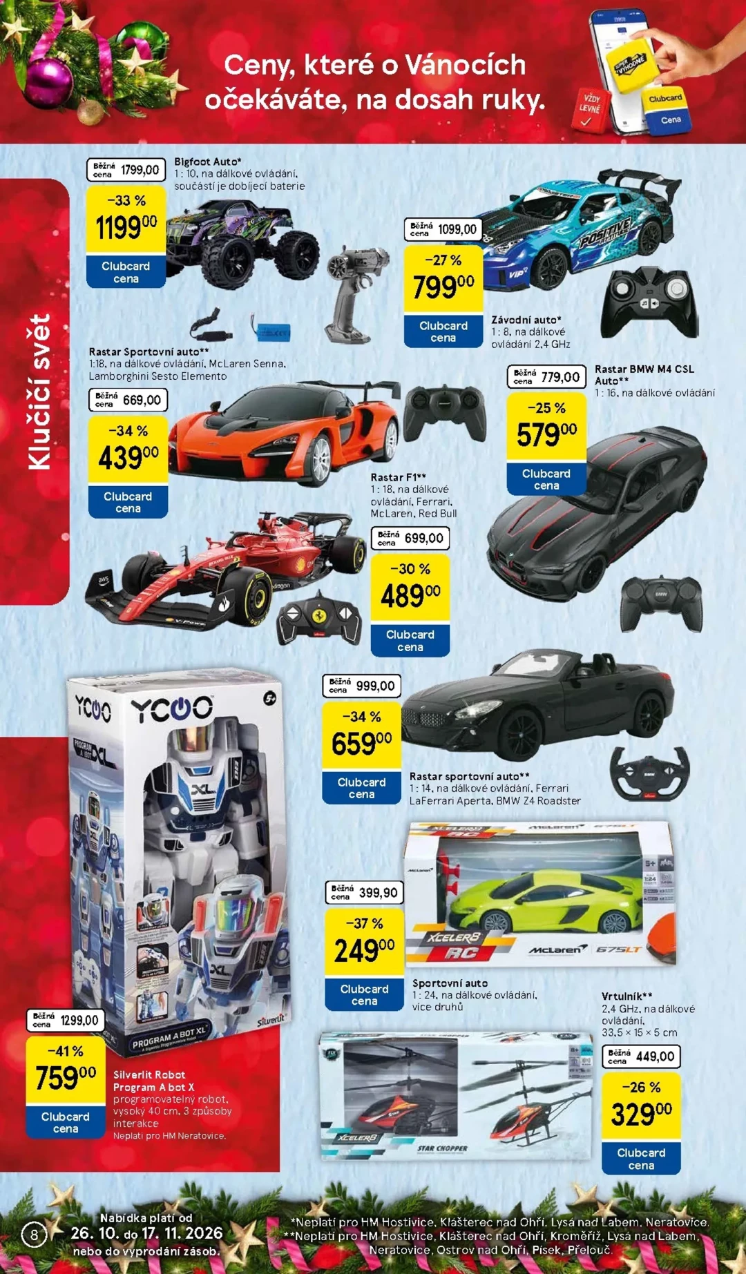 Originální strana 8 z 36 letáku Tesco – Tesco - Vánoční katalog hraček