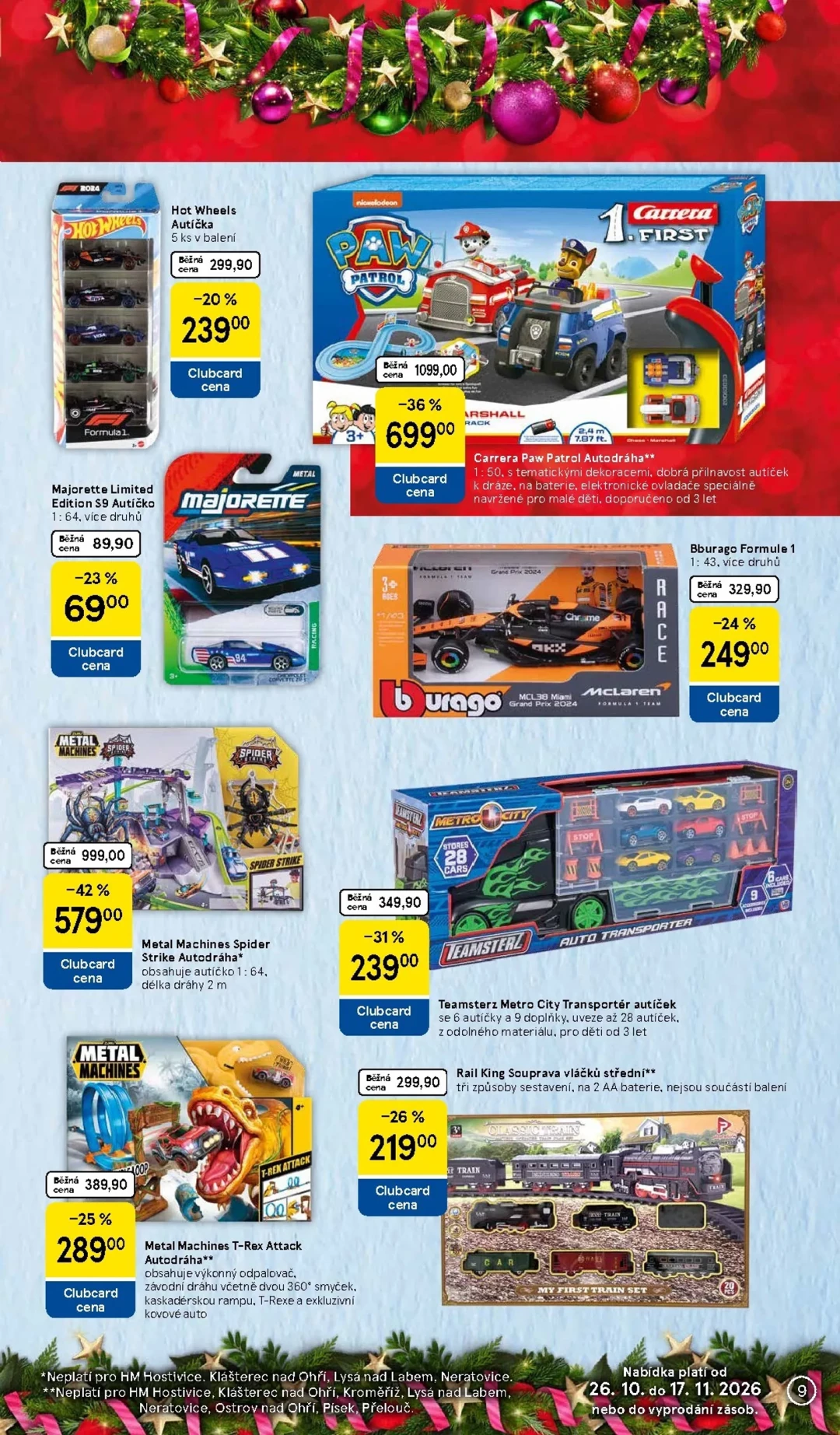 Originální strana 9 z 36 letáku Tesco – Tesco - Vánoční katalog hraček