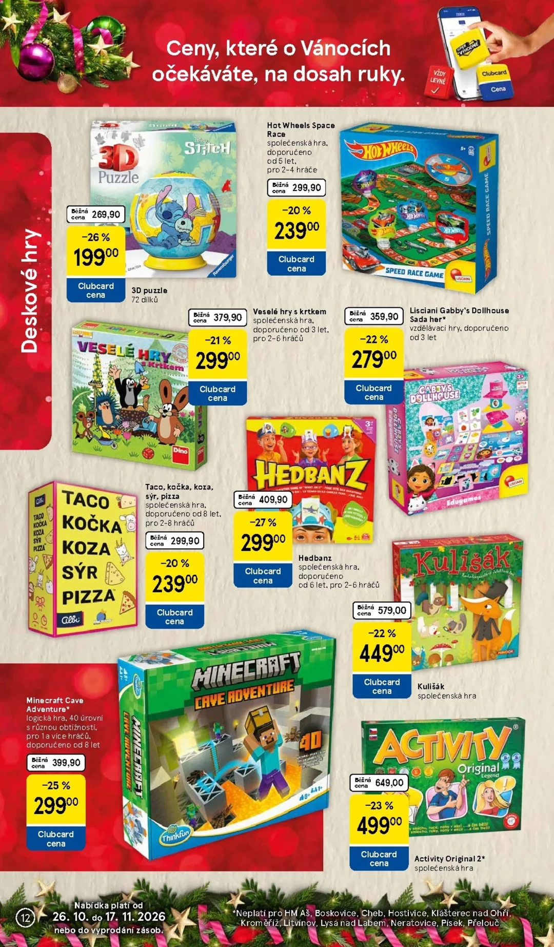Originální strana 12 z 36 letáku Tesco – Tesco - Vánoční katalog hraček