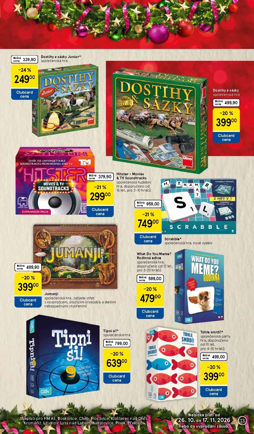 Originální strana 13 z 36 letáku Tesco – Tesco - Vánoční katalog hraček