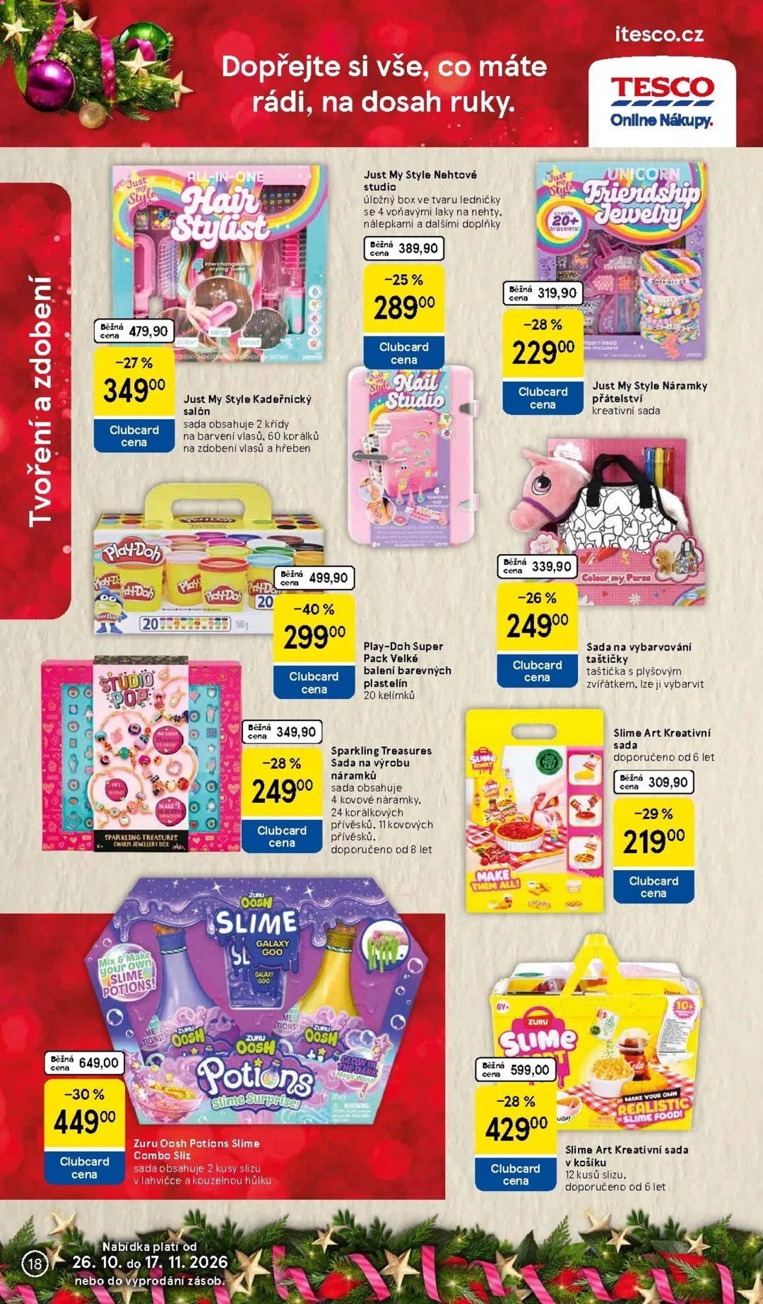 Originální strana 18 z 36 letáku Tesco – Tesco - Vánoční katalog hraček