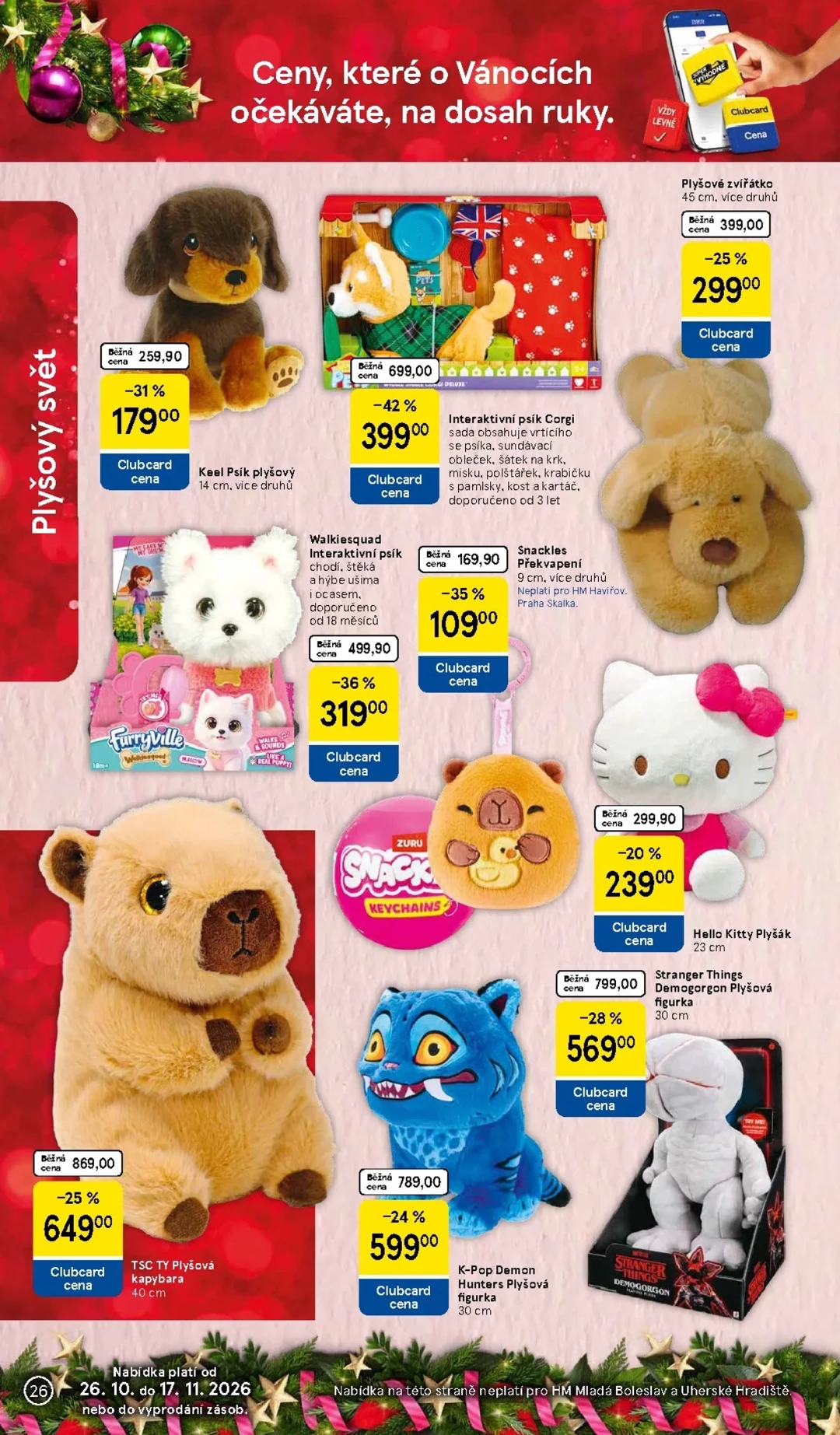 Originální strana 26 z 36 letáku Tesco – Tesco - Vánoční katalog hraček