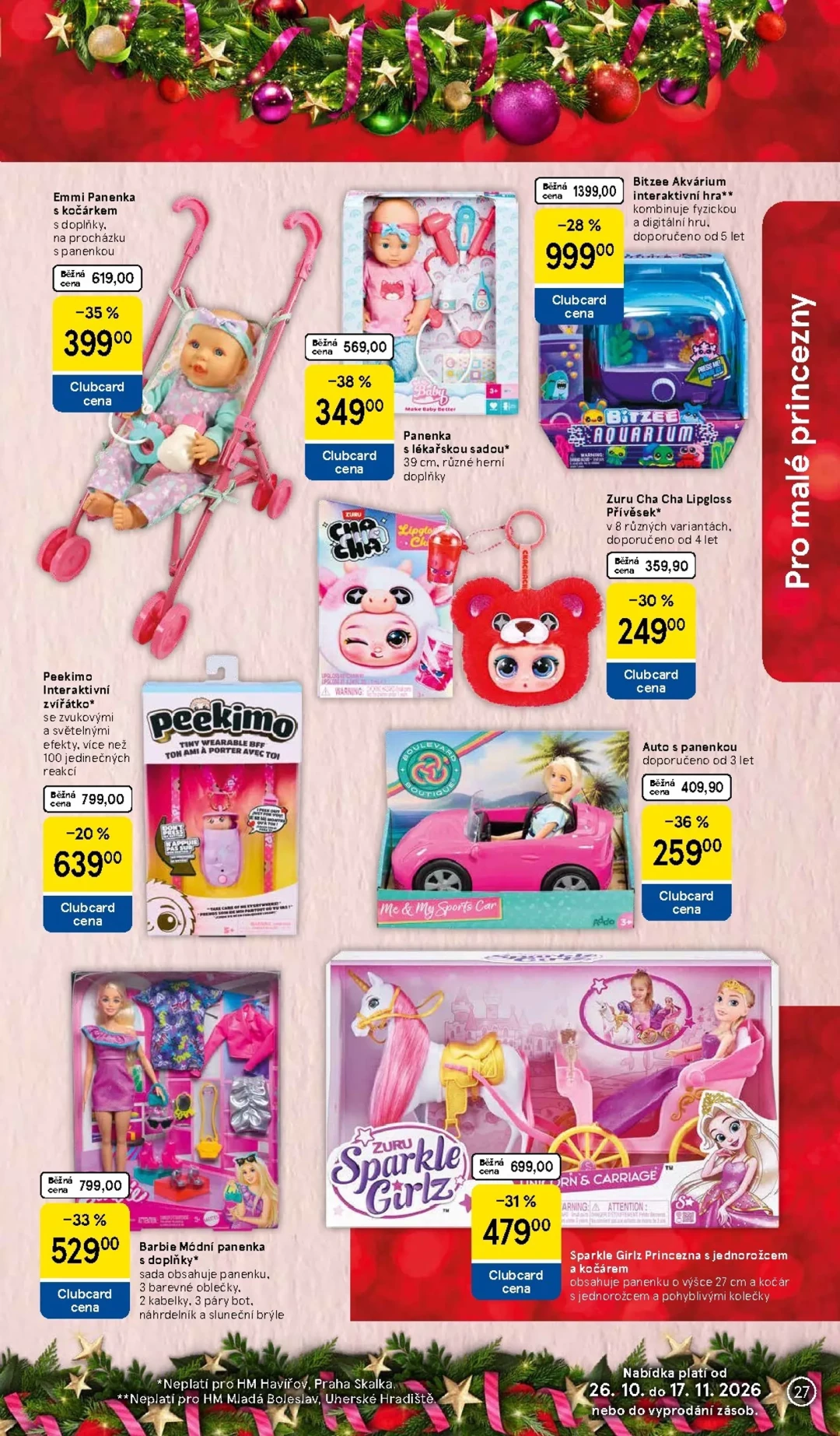 Originální strana 27 z 36 letáku Tesco – Tesco - Vánoční katalog hraček