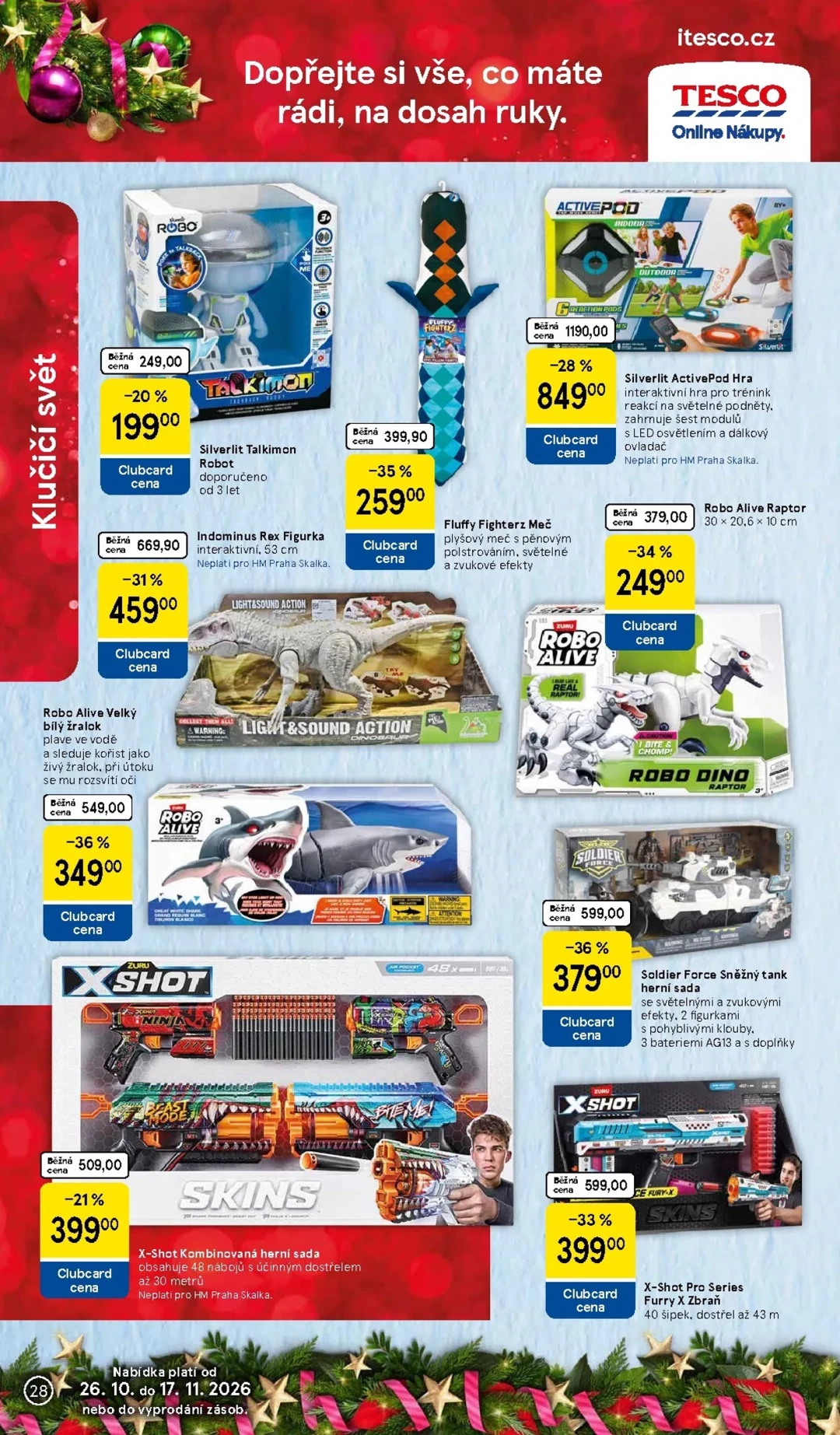 Originální strana 28 z 36 letáku Tesco – Tesco - Vánoční katalog hraček