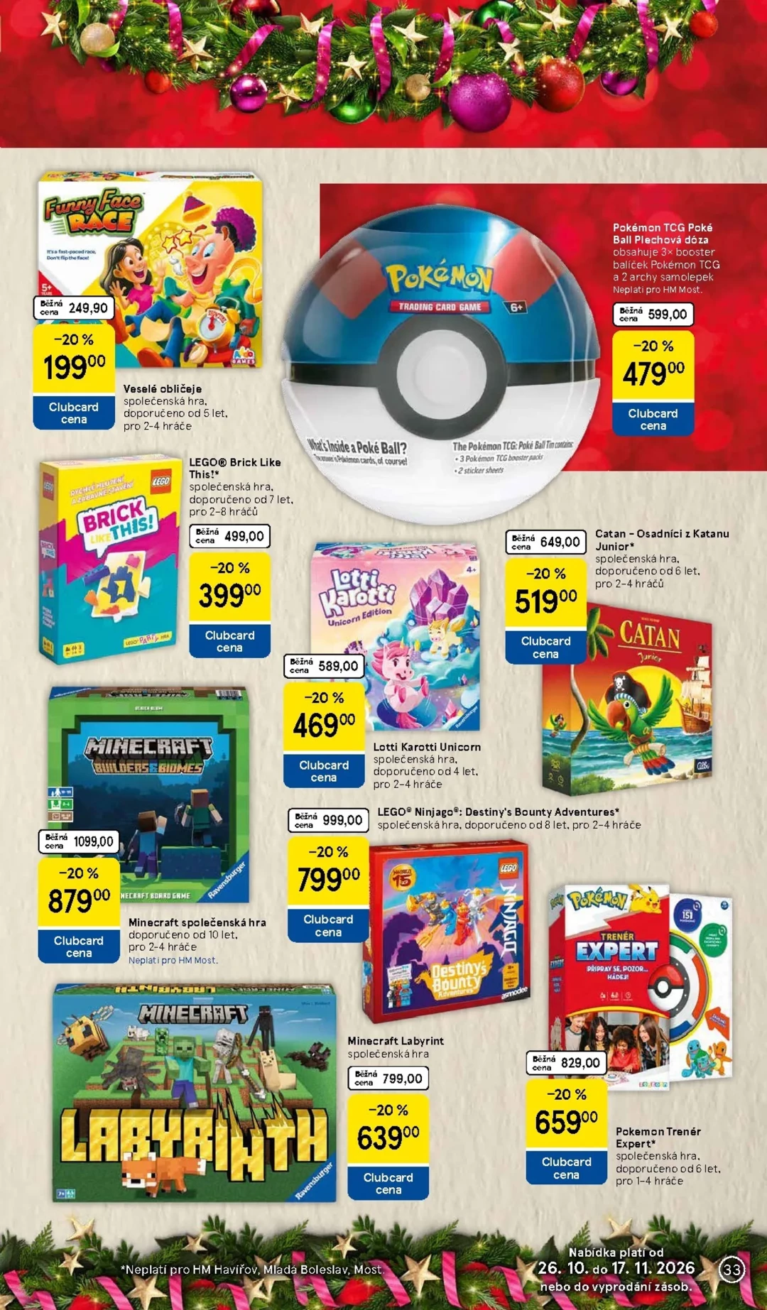 Originální strana 33 z 36 letáku Tesco – Tesco - Vánoční katalog hraček