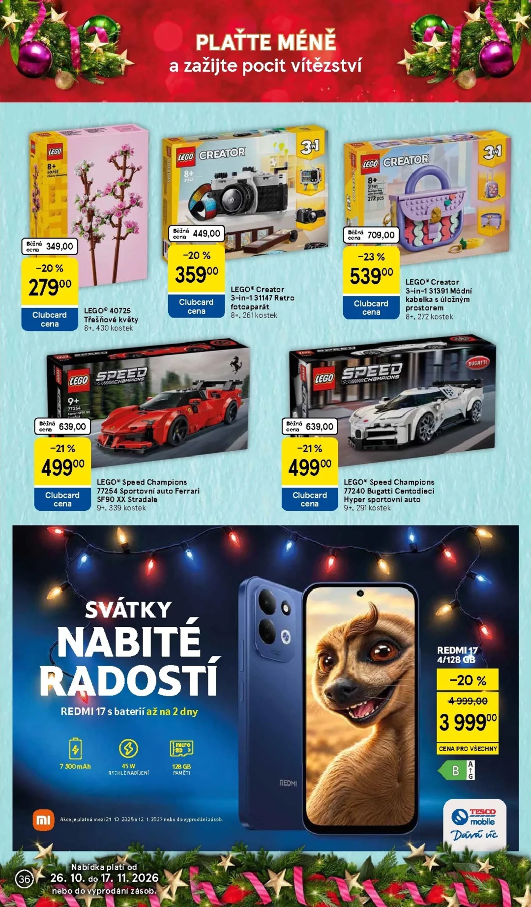 Originální strana 36 z 36 letáku Tesco – Tesco - Vánoční katalog hraček